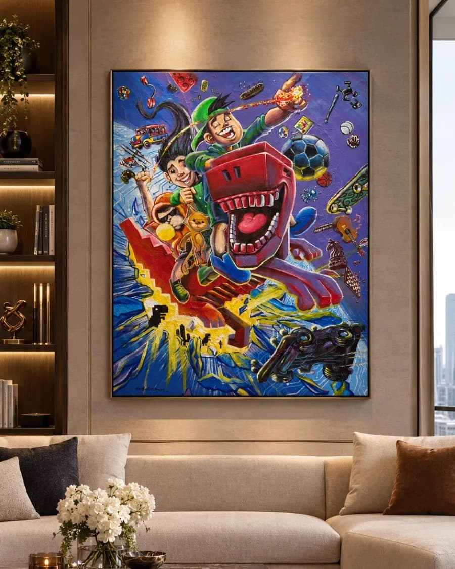 Original Artwork - "It's OK Offline"